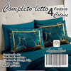 Completo letto matrimoniale in cotone 4 federe MARMO GOLD MASTERS HOUSE