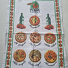 Set 6 pezzi strofinaccio cotone stampato 60x90
