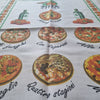 Set 6 pezzi strofinaccio cotone stampato 60x90