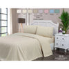 Completo letto matrimoniale in puro cotone Flou tinta unita Pierre Botticelli Home
