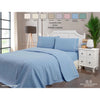 Completo letto matrimoniale in puro cotone Flou tinta unita Pierre Botticelli Home