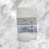 Set 1+1 spugna Baby con balza in stampa digitale Linea Oro