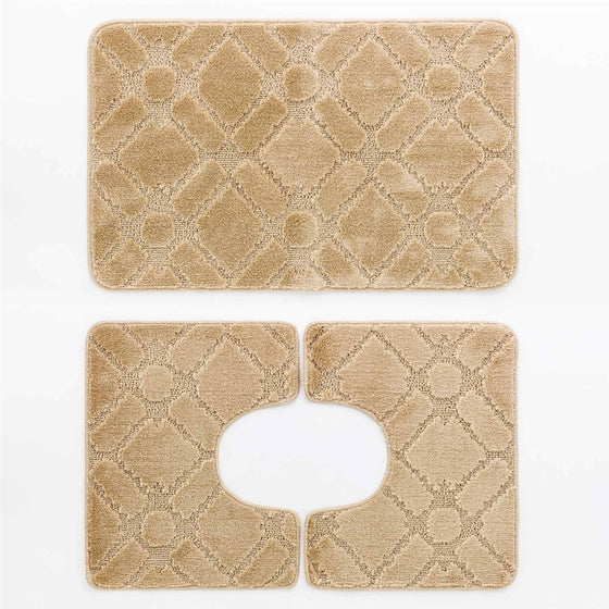 Set tappeto bagno 3 pezzi New Blast Clips LINEA ORO