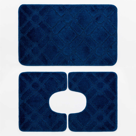 Set tappeto bagno 3 pezzi New Blast Clips LINEA ORO