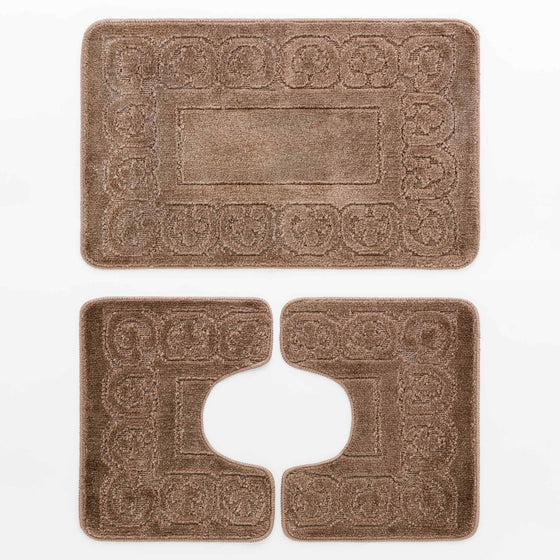 Set tappeto bagno 3 pezzi Blast Classic LINEA ORO