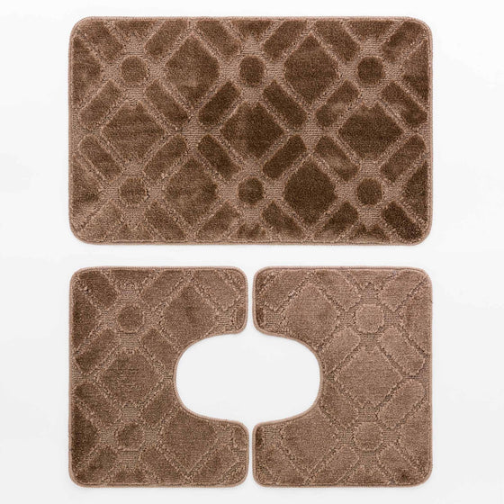 Set tappeto bagno 3 pezzi New Blast Clips LINEA ORO