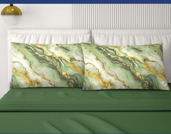 Completo letto matrimoniale 4 federe Marble IRGE