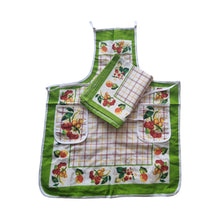  Set 4 strofinacci panama di cotone 60x90 più 4 grembiuli cucina con pattina 60x82 Mastro Bianco.