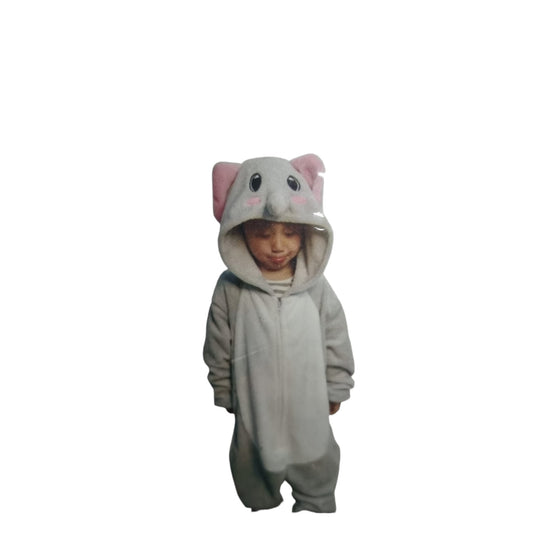 Pigiamone elefante bambino in pile