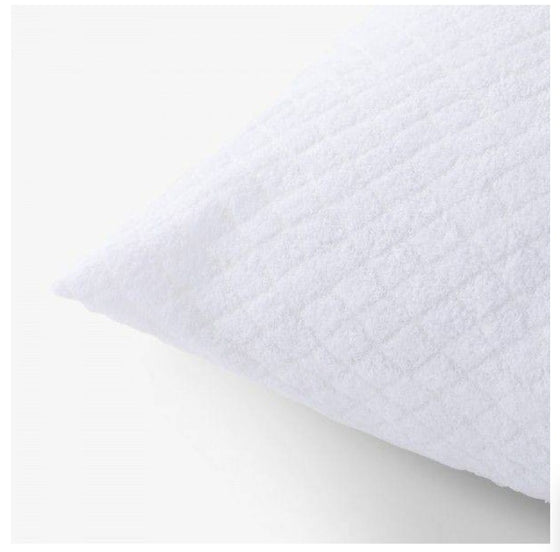 Coppia federe copriguanciale a rombino con zip in cotone 80% Linea Oro