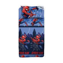  Completo letto 1 piazza e mezza in puro cotone Spiderman DISNEY