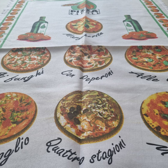 Set 6 pezzi strofinaccio cotone stampato 60x90