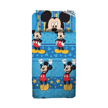  Completo letto 1 piazza e mezza in puro cotone Topolino DISNEY