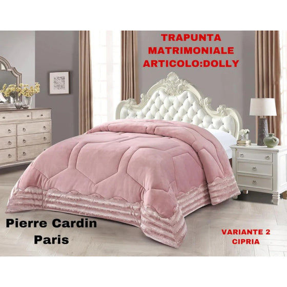 Trapunta matrimoniale Dolly in velluto Botticelli Home