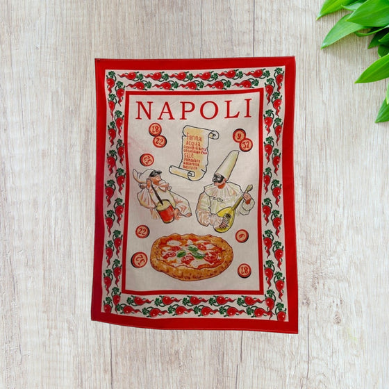 Set strofinacci 100% cotone stampa digitale 6 pezzi Botticelli Home