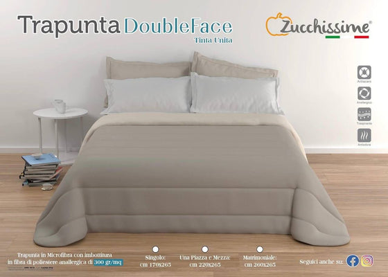 Trapunta Tinta Unita Double Face ZUCCHISSIME