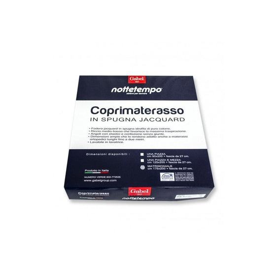 Coprimaterasso Gabel in spugna Jacquard
