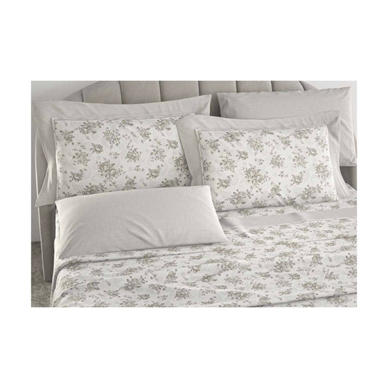 Completo letto cotone IRGE Letizia 4 federe
