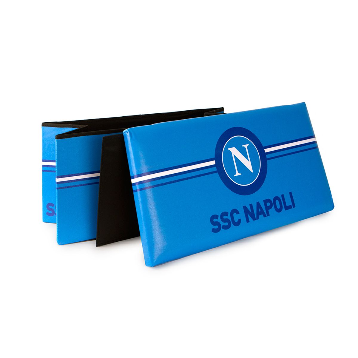 Panca rettangolare Pouf contenitore SSC Napoli ufficiale in simil pell –  MA.LU. BIANCHERIA